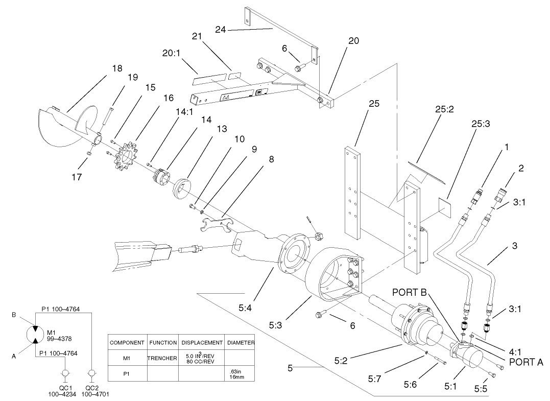 Trencher Assembly