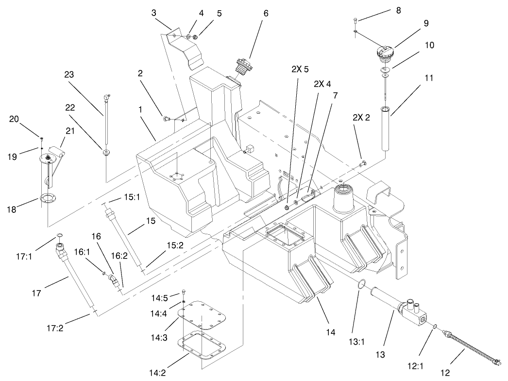 Fuel And Hydraulic Tank Assembly