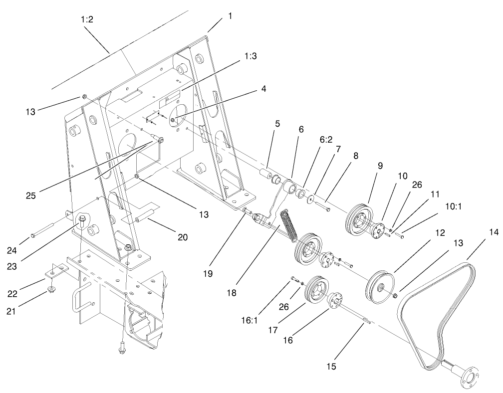 Loader Tower And Drive Assembly
