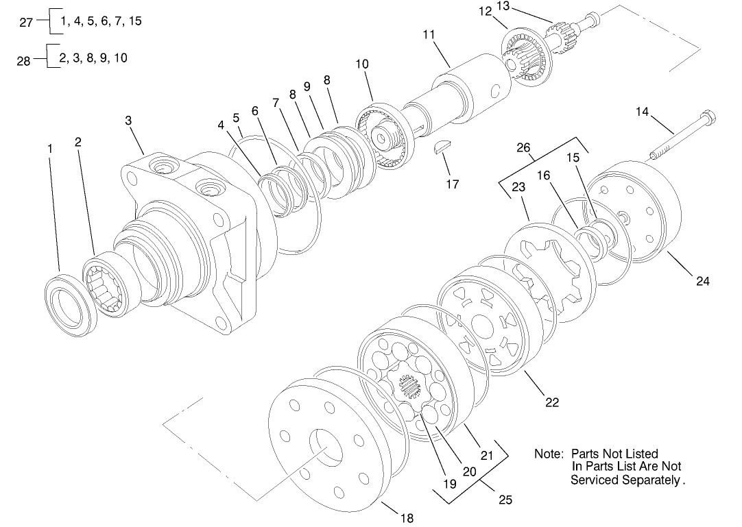 Hydraulic Drive Motor Assembly No. 92-9199