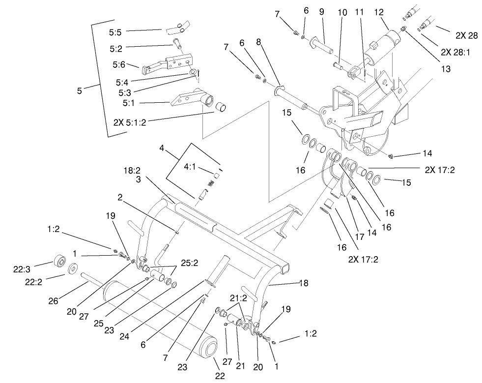 Rh Pull Frame Assembly