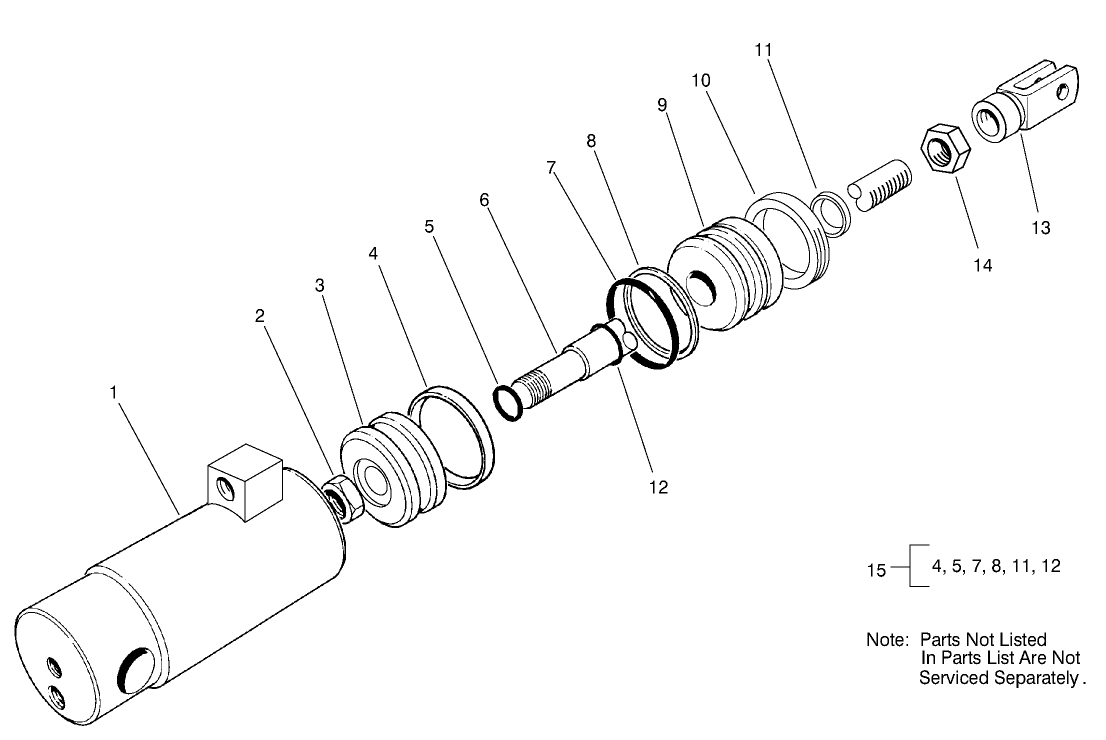 Hydraulic Cylinder Assembly No. 99-8159