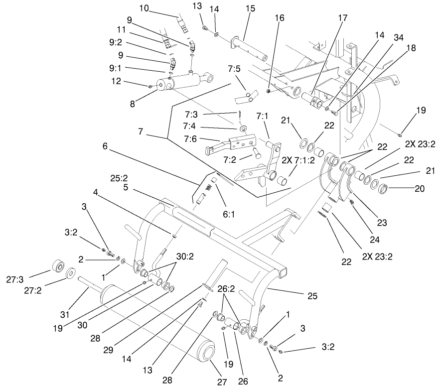 Rear Pull Frame Assembly