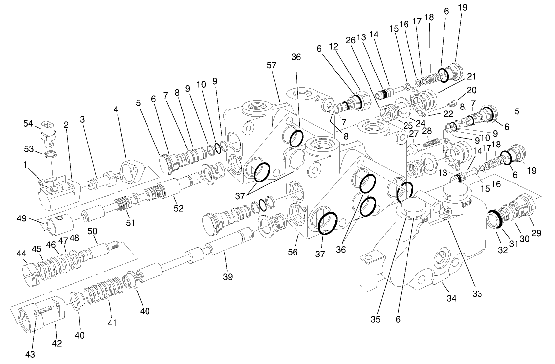 Control Valve Assembly No. 84-2203 (sections 1 & 2)