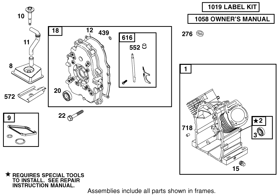 Engine Briggs & Stratton Model 350447-1259-E1