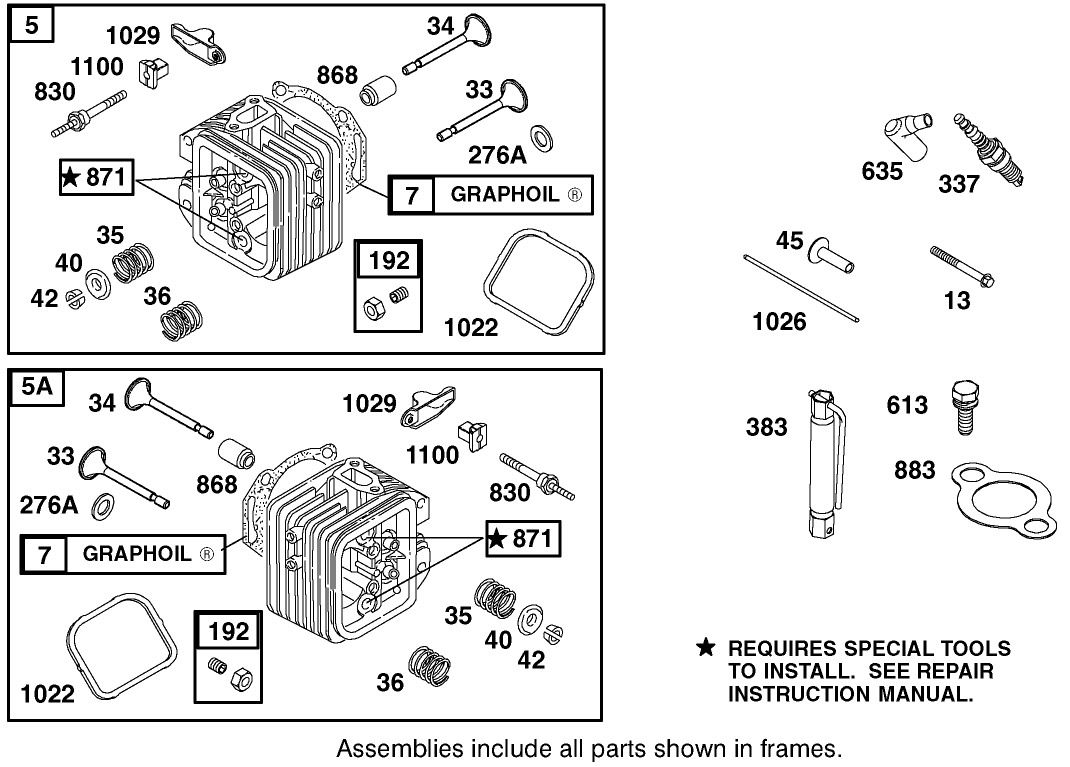 Engine Briggs & Stratton Model 350447-1259-E1