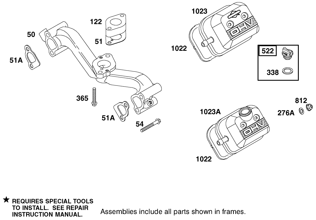 Engine Briggs & Stratton Model 350447-1259-E1