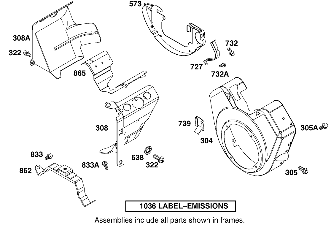 Engine Briggs & Stratton Model 350447-1259-E1