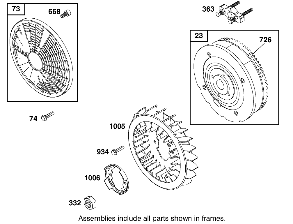 Engine Briggs & Stratton Model 350447-1259-E1