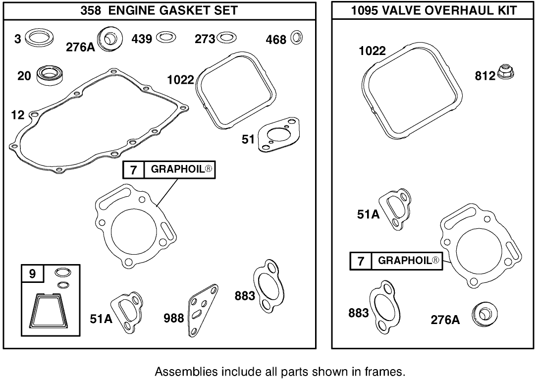 Engine Briggs & Stratton Model 350447-1259-E1
