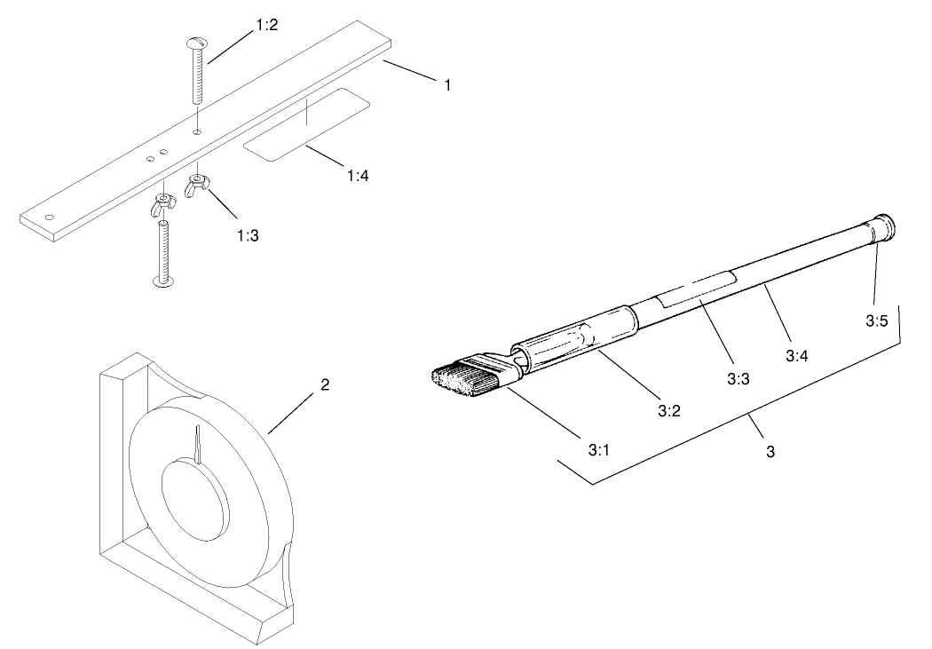 Guage Bar, Angle Indicator And Handle Assembly