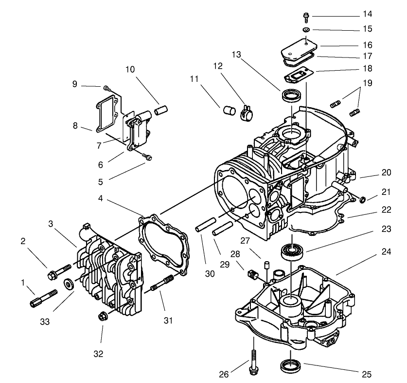 Crankcase Assembly-Kawasaki Model Fb460v-As38