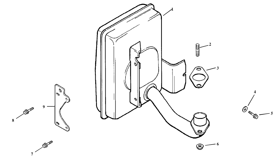 Exhaust Assembly-Kohler Model Cv15t-41604