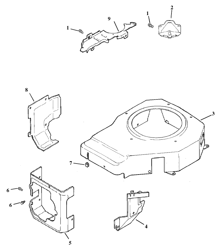 Blower Housing And Baffles Assembly Kohler Model Cv15t-41604
