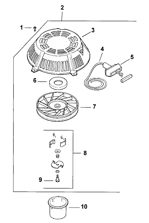 Starter Assembly Kohler Model Cv15t-41604