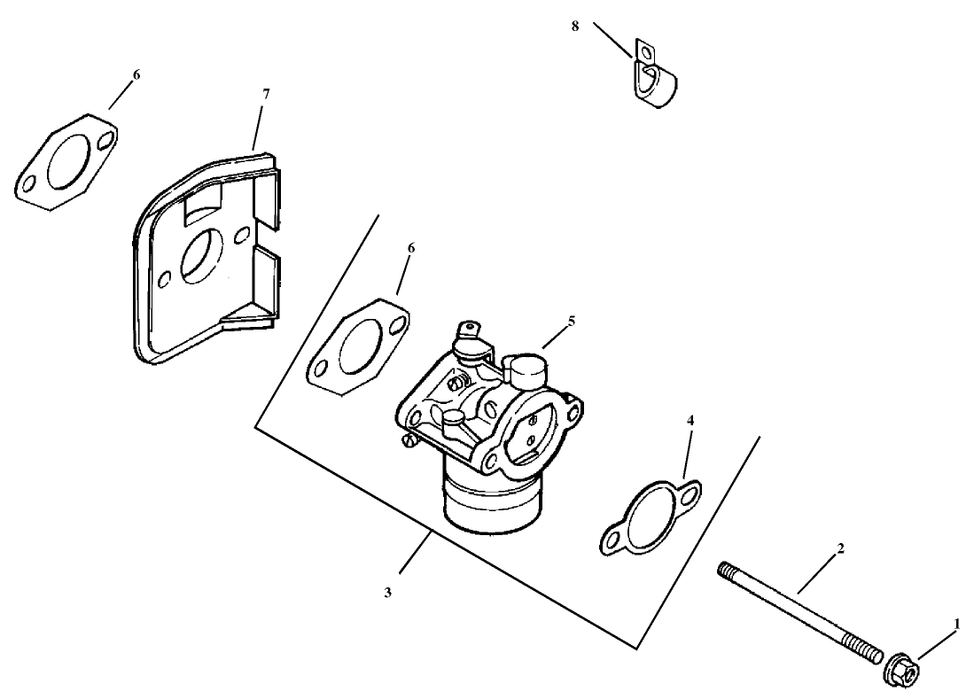 Fuel System Assembly Kohler Model Cv15t-41604