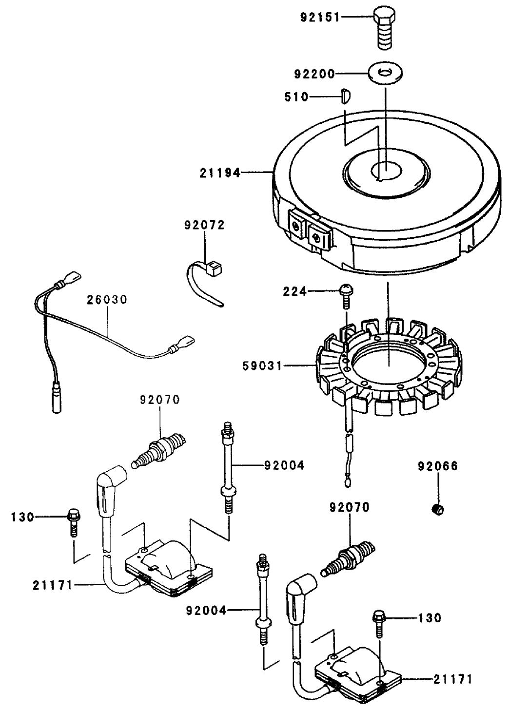 Electric-Equipment Assembly Kawasaki Fh451v-As08