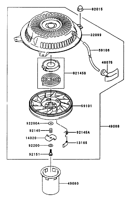Starter-Kawasaki Fh451v-As08