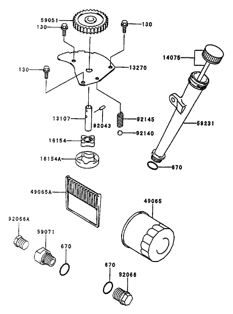 Lubrication-Equipment Assembly Kawasaki Fh451v-As08