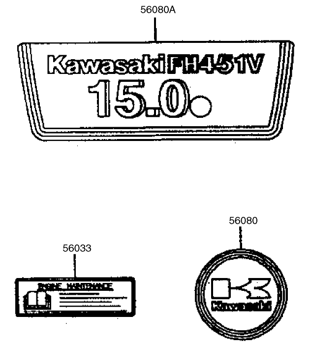 Starter/decals-Kawasaki Fh451v-As08