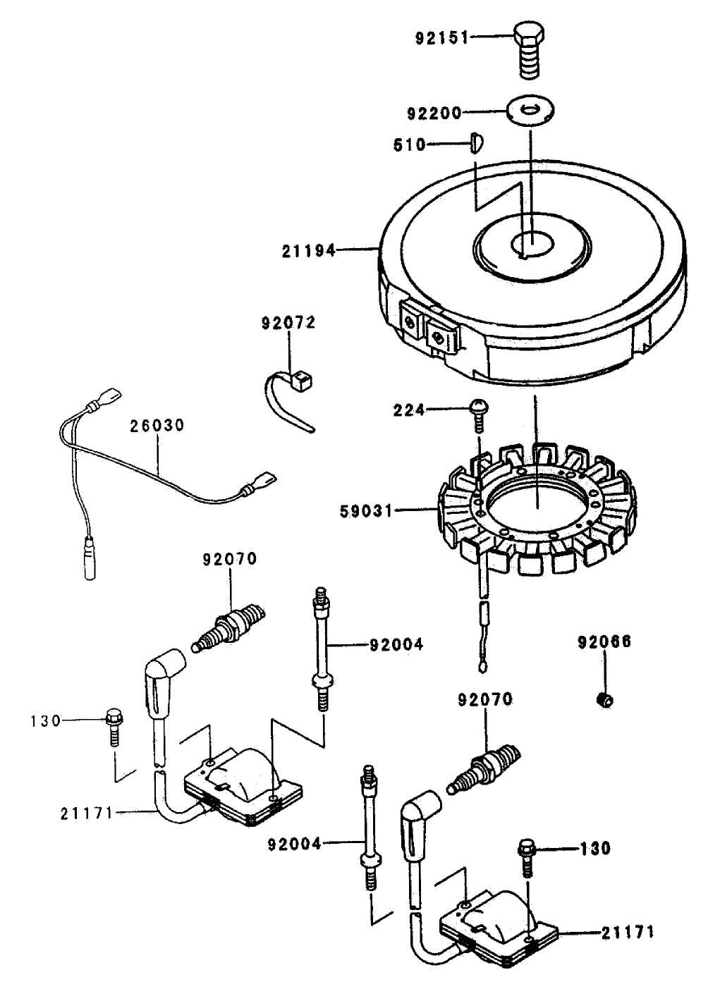 Electric-Equipment Assembly Kawasaki Fh500v-As25
