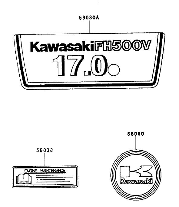 Starter/decals Kawasaki Fh500v-As25