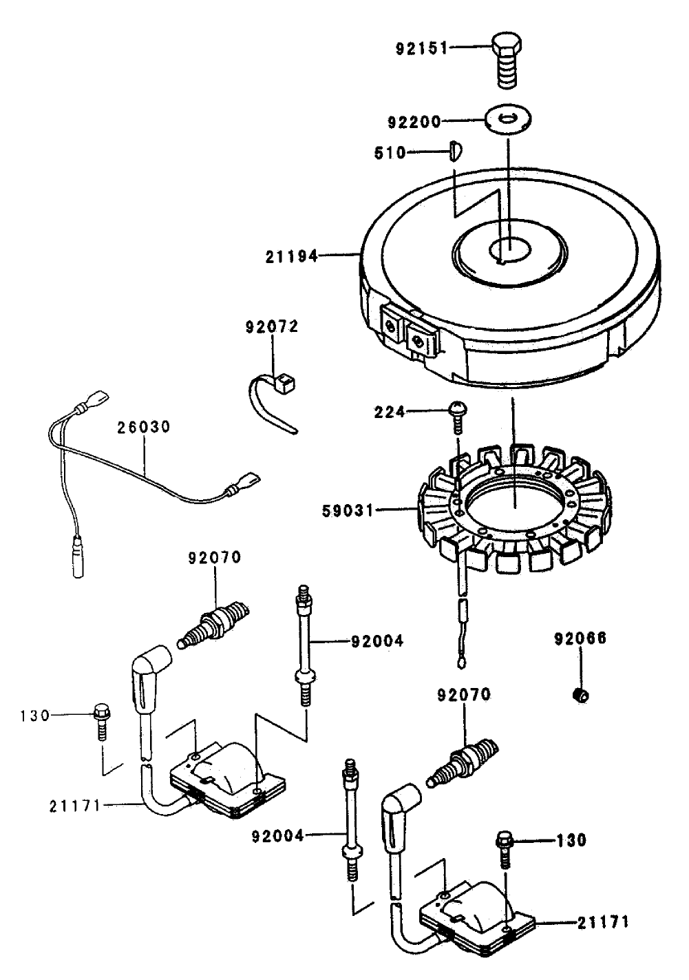 Electric-Equipment Assembly Kawasaki Fh500v-As25