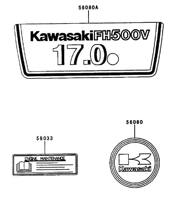 Starter/decals-Kawasaki Fh500v-As25