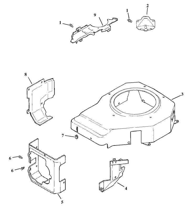Blower Housing And Baffles Assembly Kohler Model Cv15t-41604
