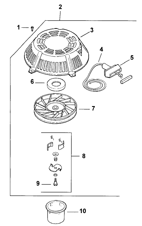 Starter Assembly Kohler Model Cv15t-41604