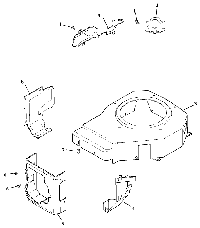 Blower Housing And Baffles Assembly-Kohler Model Cv15t-41604