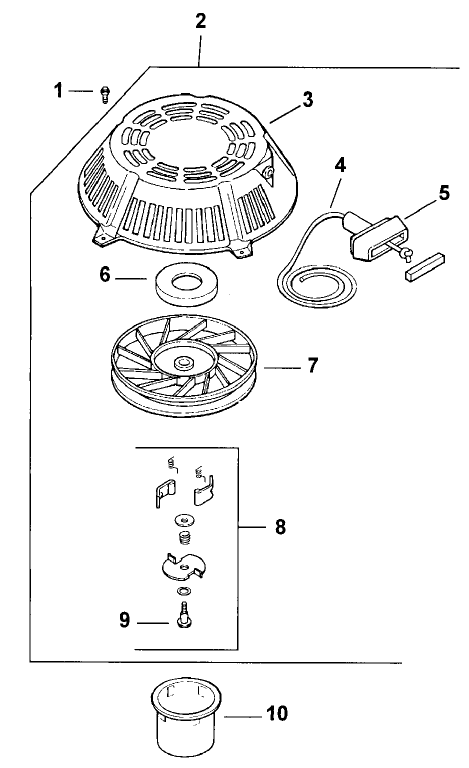 Starter Assembly-Kohler Model Cv15t-41604