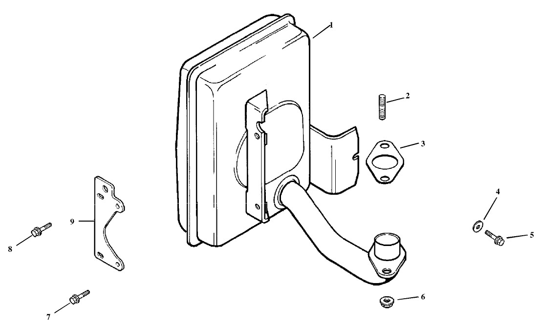 Exhaust Assembly-Kohler Model Cv15t-41604