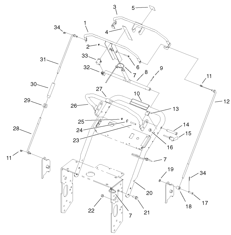 Upper Handles Assembly