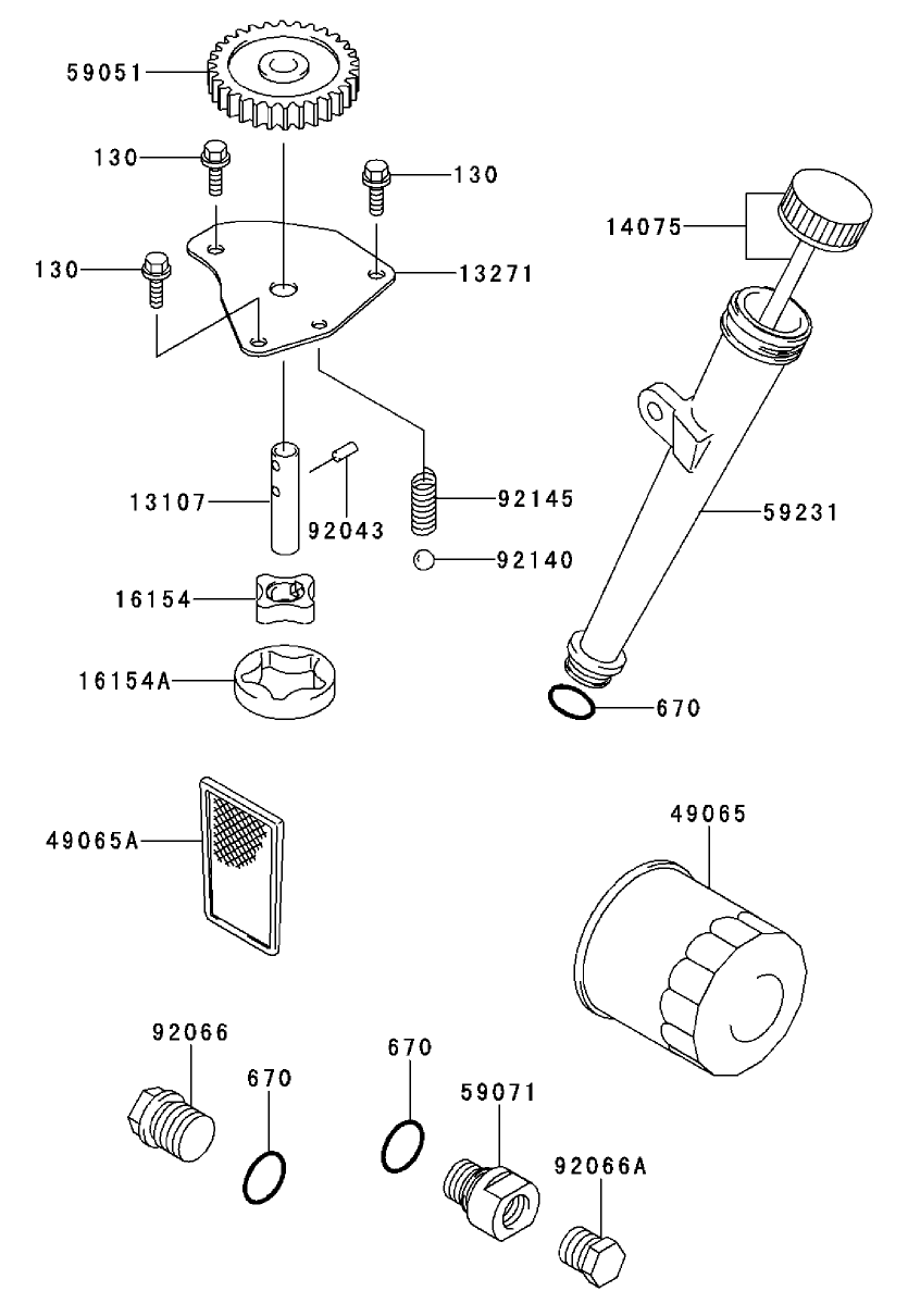 Lubrication Equipment Kawasaki Fh500v-As30
