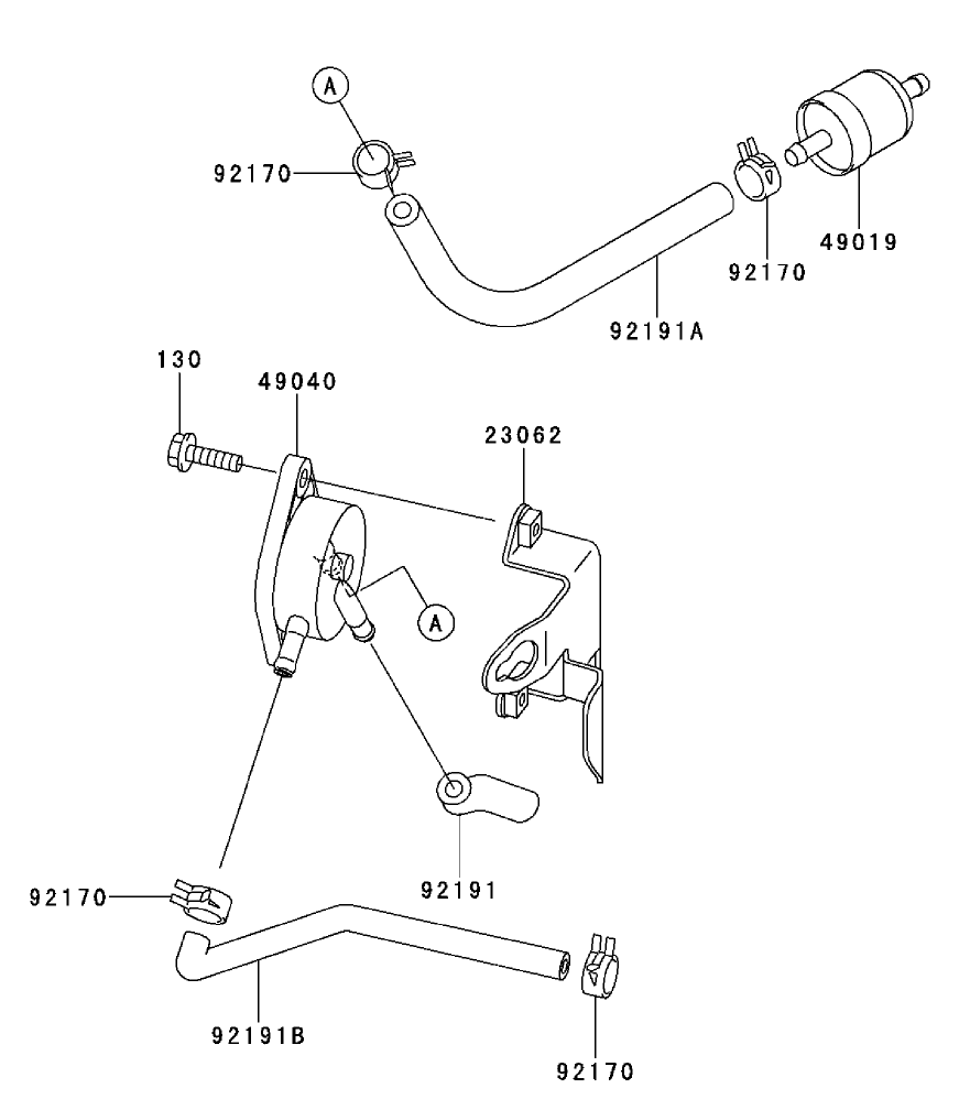 Fuel Tank/fuel Valve Kawasaki Fh500v-As30
