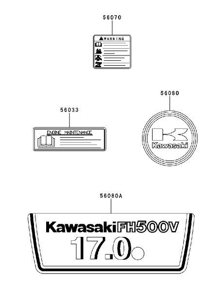 Label Kawasaki Fh500v-As30