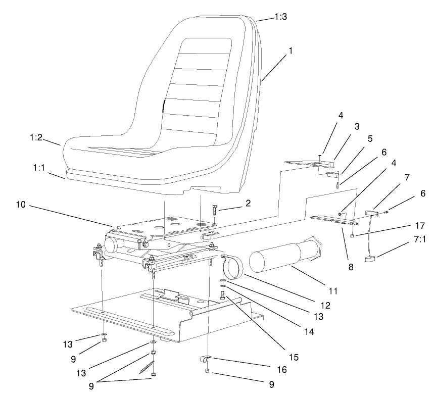 Seat And Suspension Assembly