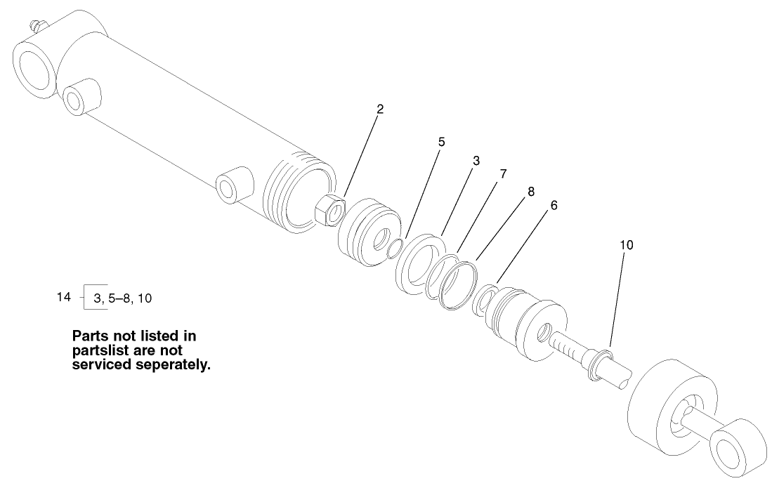 Hydraulic Cylinder Assembly No. 98-3945