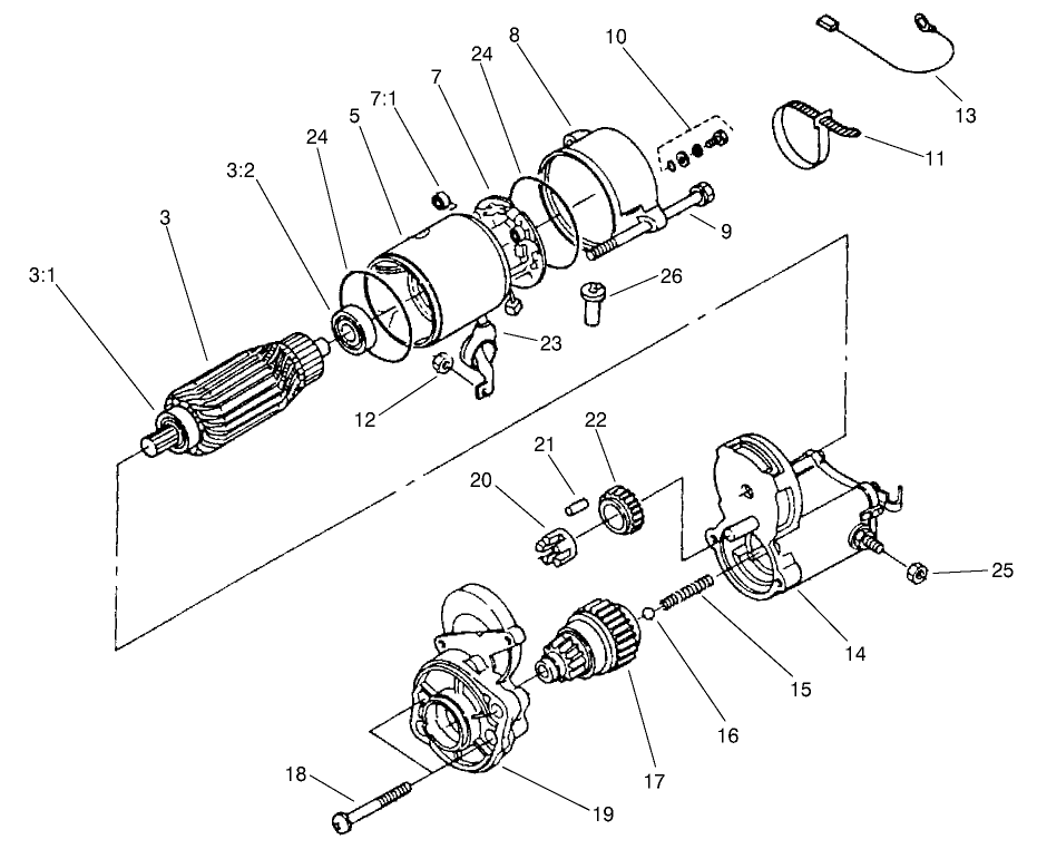 Starter Assembly No. 98-9705