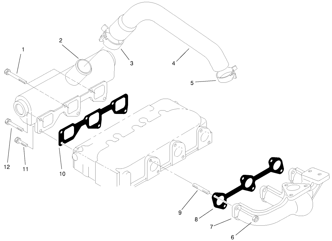 Exhaust Manifold And Gasket Assembly