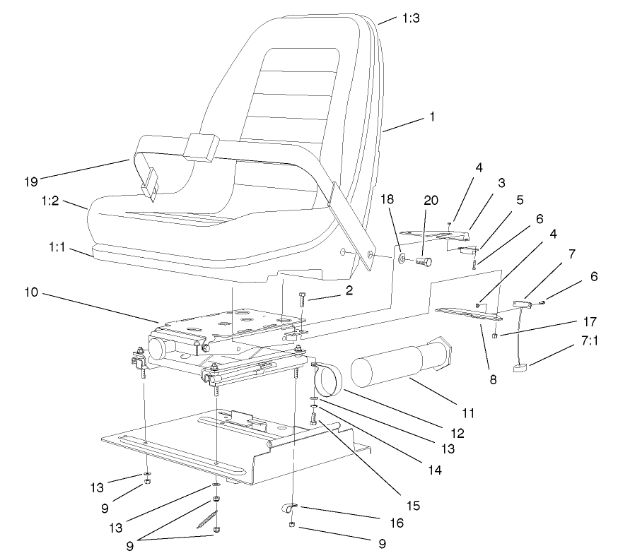 Seat And Suspension Assembly