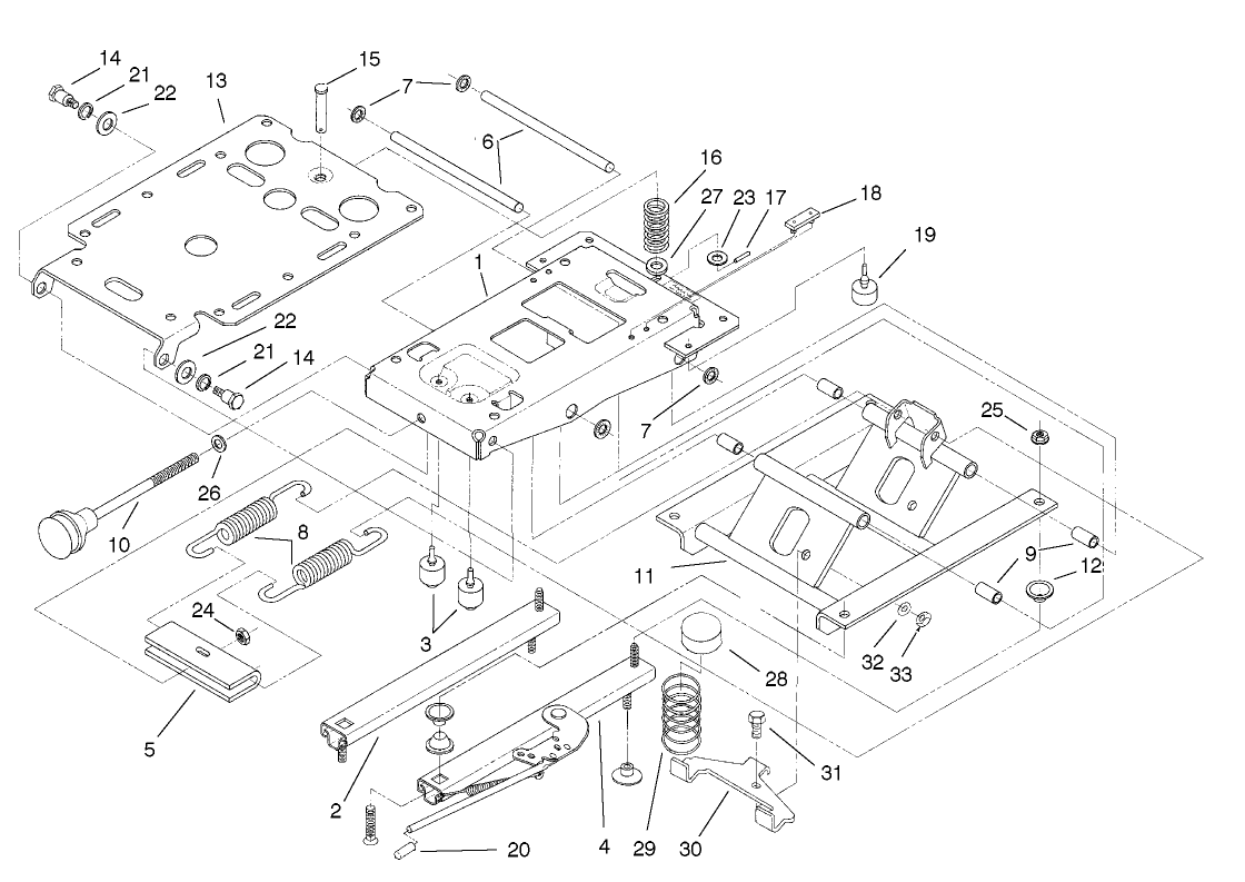 Seat Suspension Assembly No. 75-3000