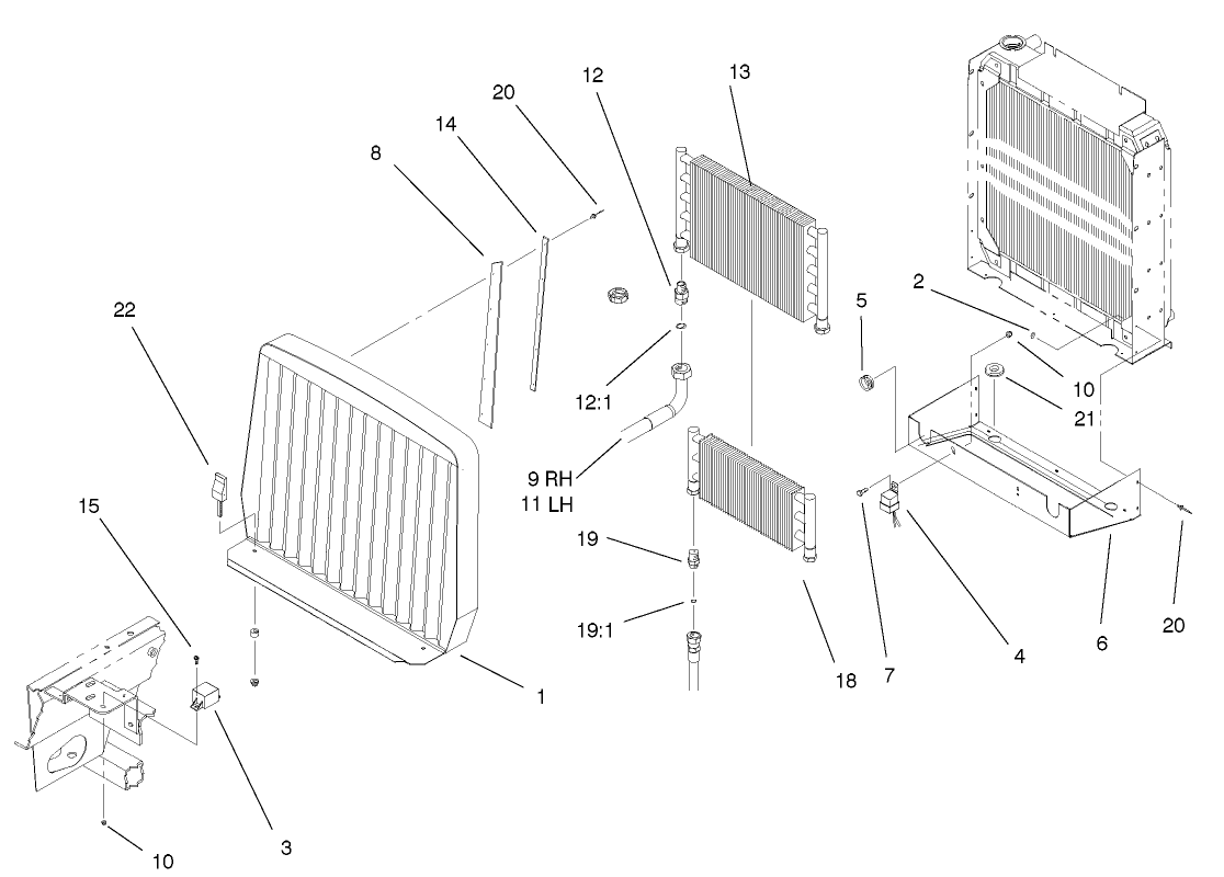 Oil Cooler/radiator Assembly