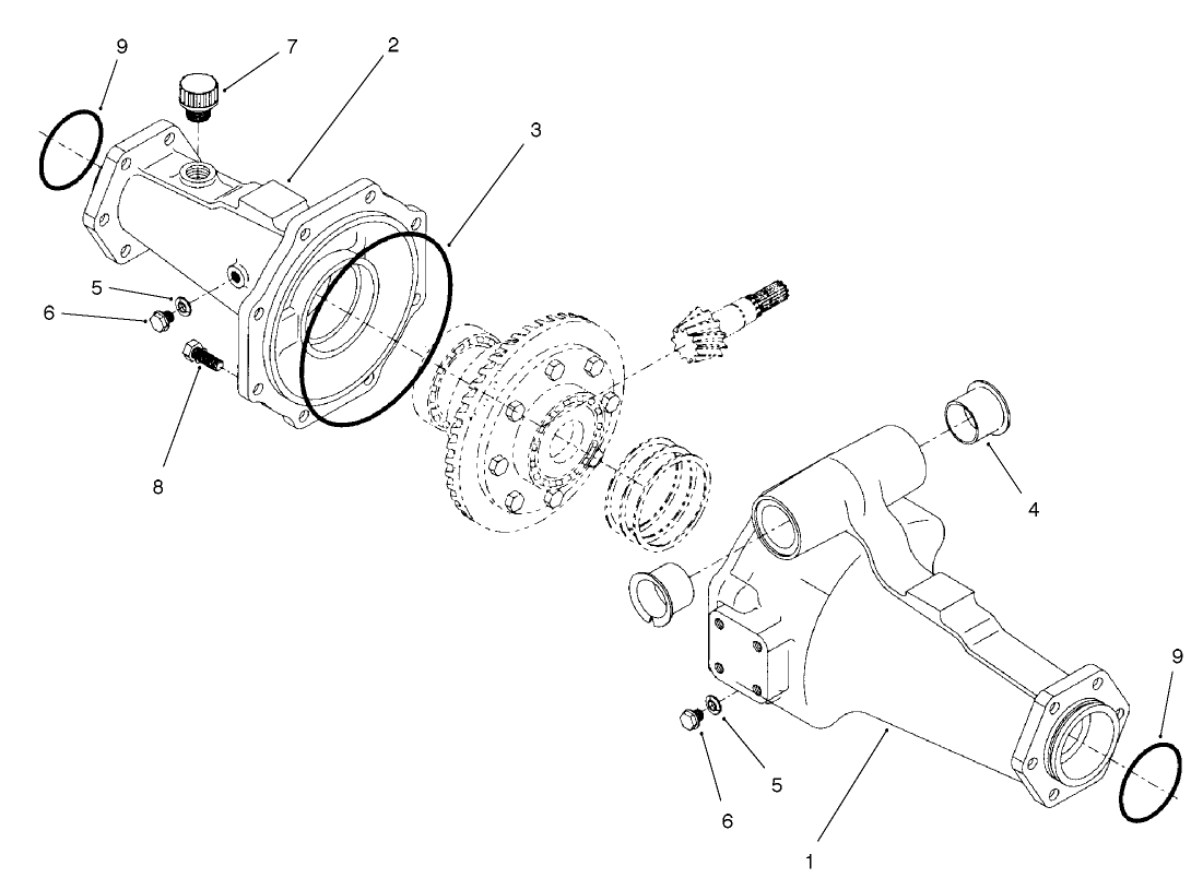 Rear Axle Assembly No. 98-3925 (continued) Axle Support Assembly
