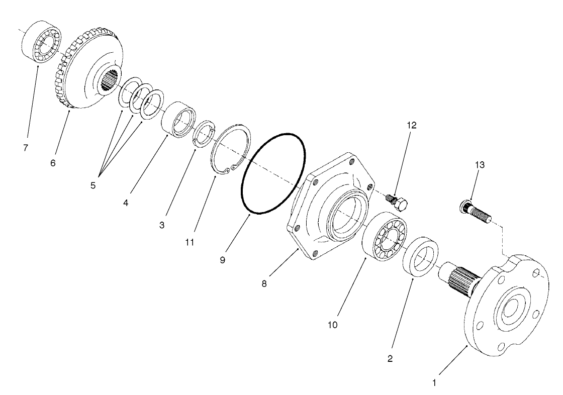 Rear Axle Assembly No. 98-3925 (continued) Axle Case Assembly