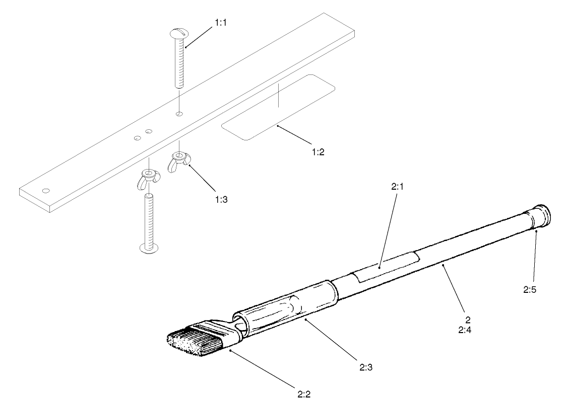 Gauge Bar And Backlapping Brush Assembly