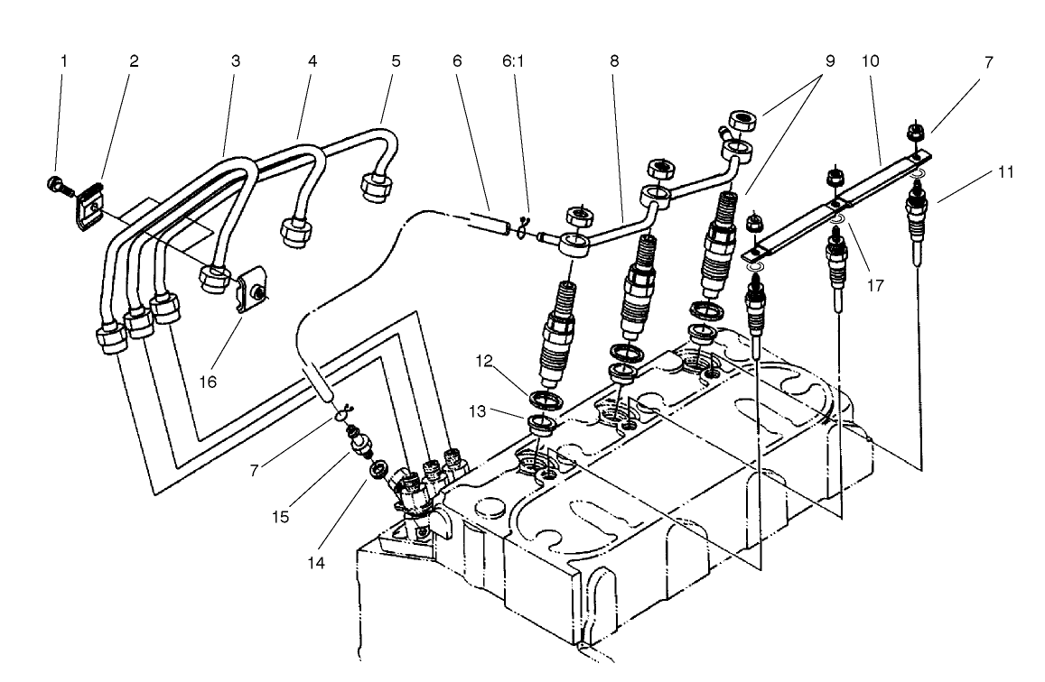 Nozzle Holder & Glow Plug Assembly