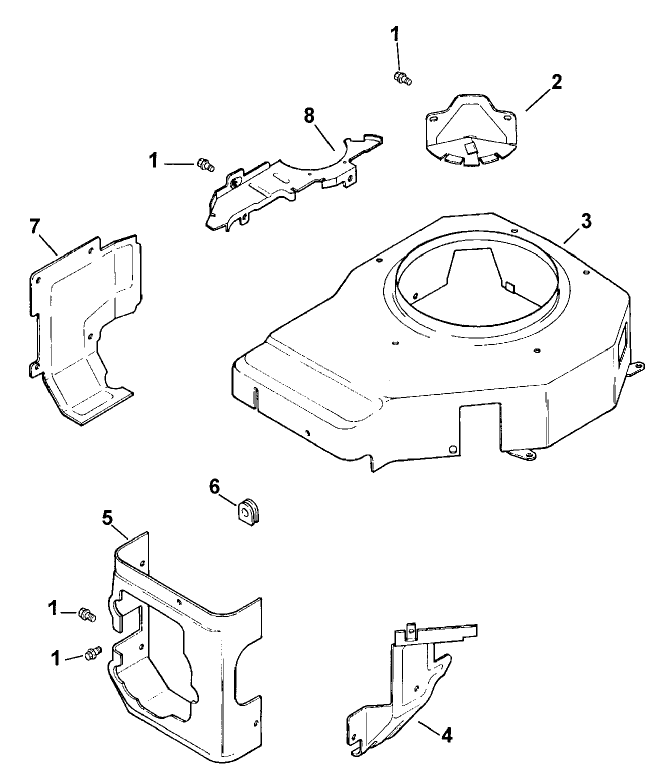 Blower Housing And Baffles (kohler Cv13t-Ps-21524)