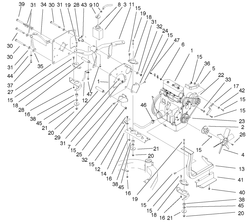 Engine Installation Assembly